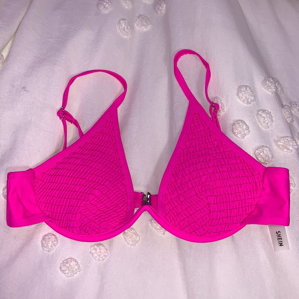 Shein Hot Pink Bikini Top